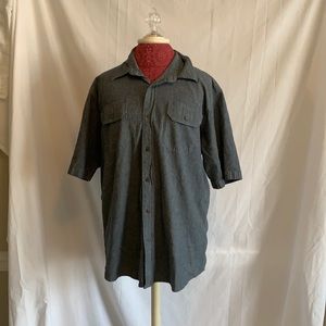 Wrangler denim colored button down comfort fit L